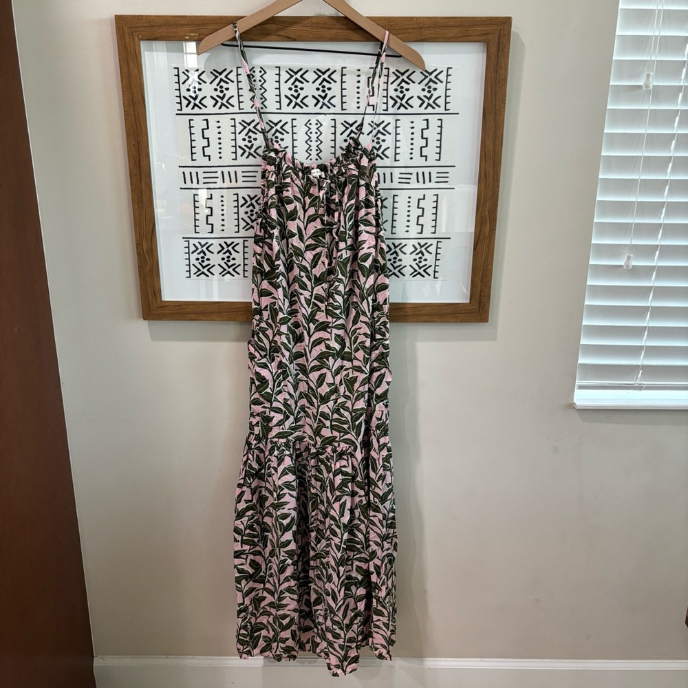 Moon River Palm Leaf Maxi Dress